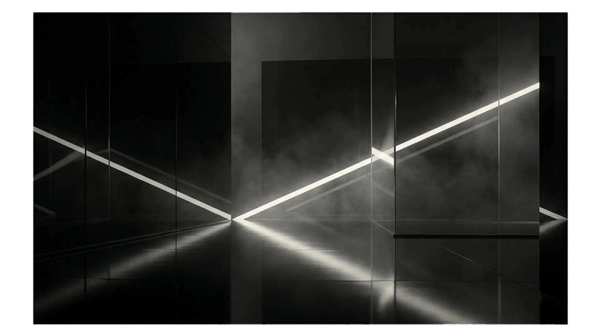 Reflective monochrome architectural background